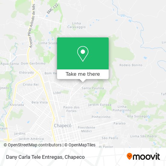 Dany Carla Tele Entregas map