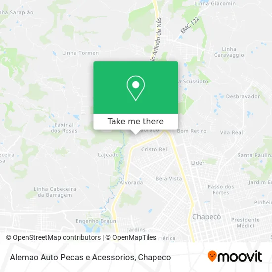 Alemao Auto Pecas e Acessorios map