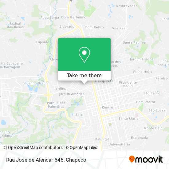 Rua José de Alencar 546 map