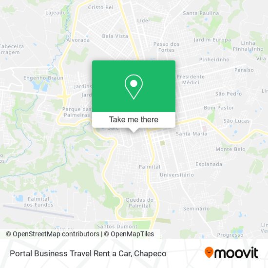 Mapa Portal Business Travel Rent a Car