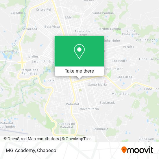 Mapa MG Academy