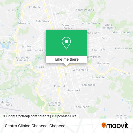 Centro Clinico Chapeco map