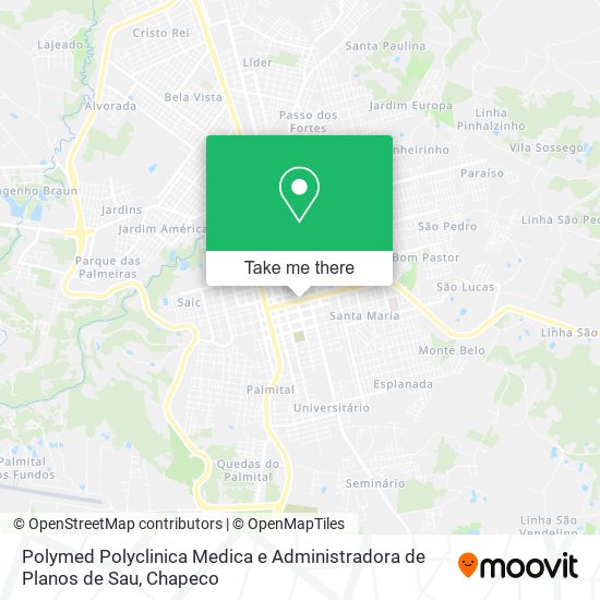 Polymed Polyclinica Medica e Administradora de Planos de Sau map