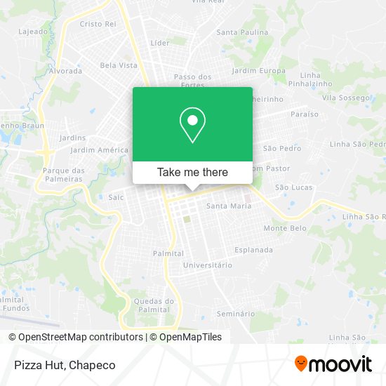 Pizza Hut map