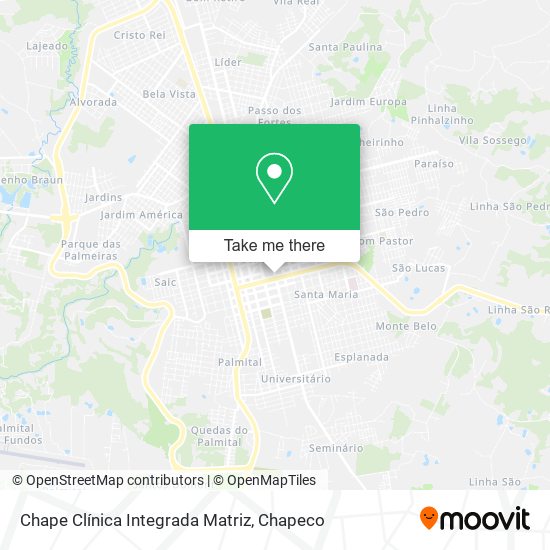 Chape Clínica Integrada Matriz map