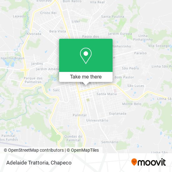 Mapa Adelaide Trattoria