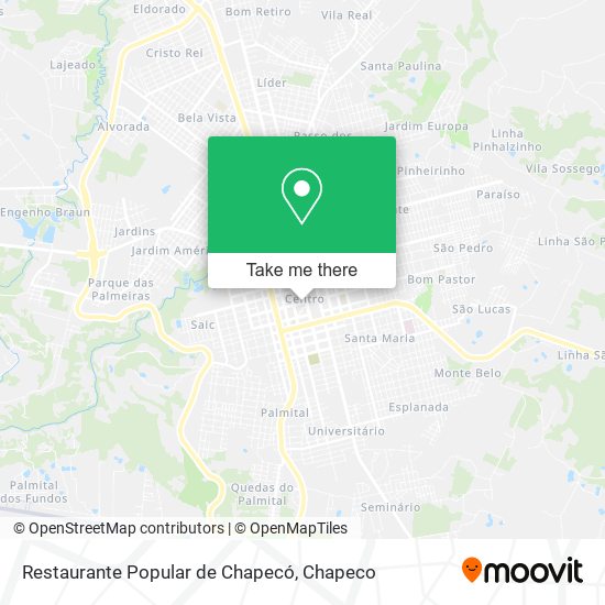 Restaurante Popular de Chapecó map