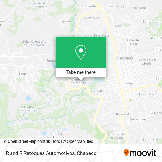 R and R Retoques Automotivos map