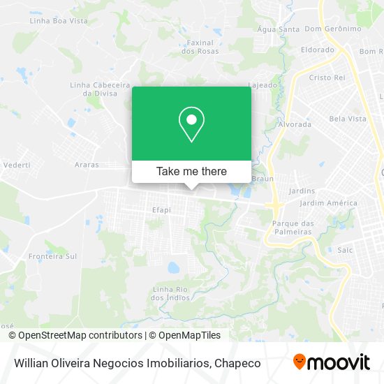 Willian Oliveira Negocios Imobiliarios map