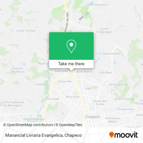 Manancial Livraria Evangelica map