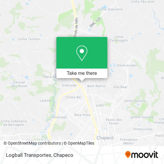 Logball Transportes map