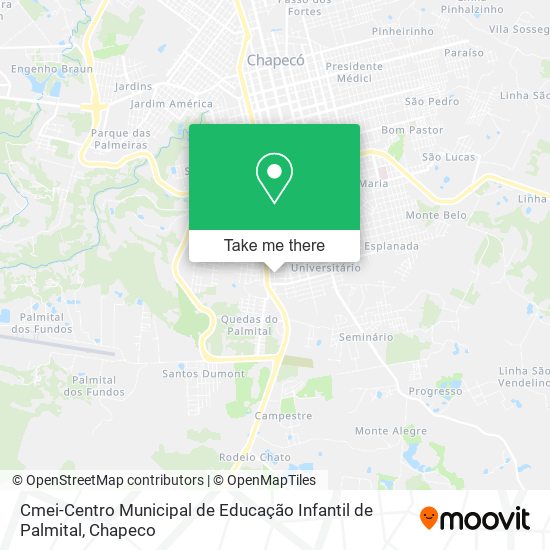 Mapa Cmei-Centro Municipal de Educação Infantil de Palmital