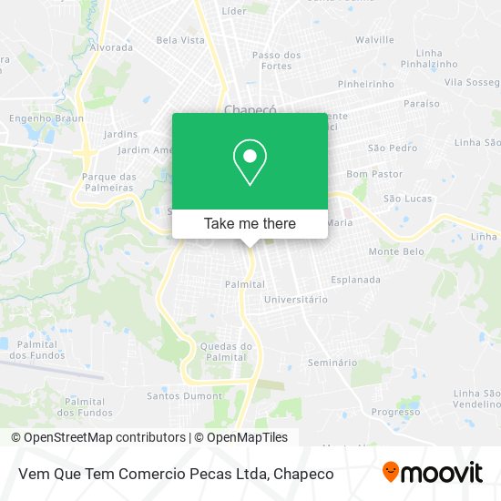 Mapa Vem Que Tem Comercio Pecas Ltda