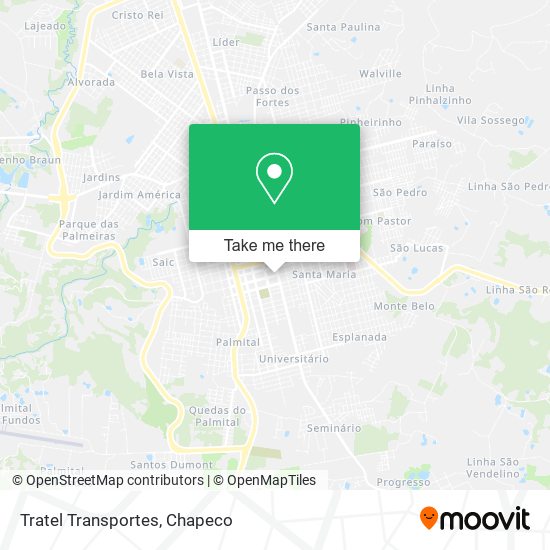 Tratel Transportes map