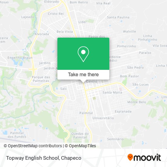 Mapa Topway English School