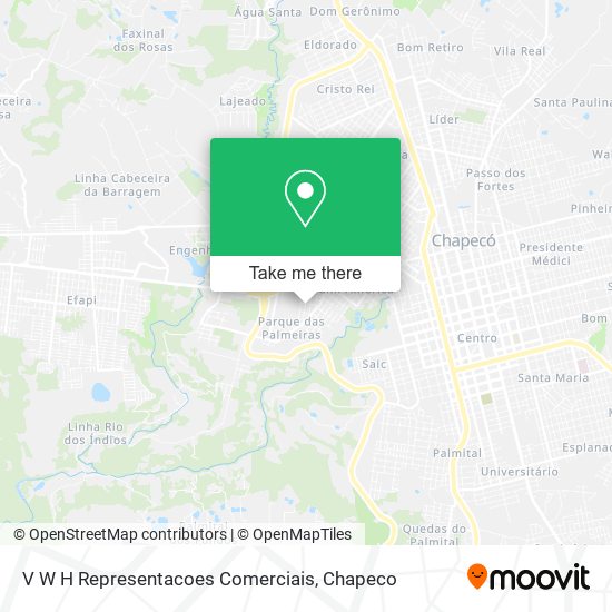 V W H Representacoes Comerciais map