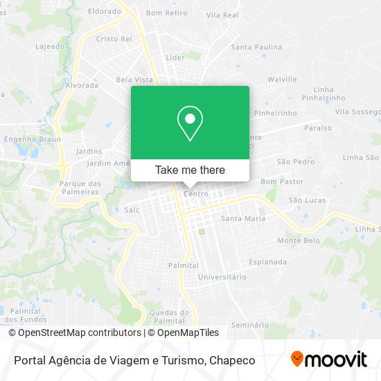 Mapa Portal Agência de Viagem e Turismo