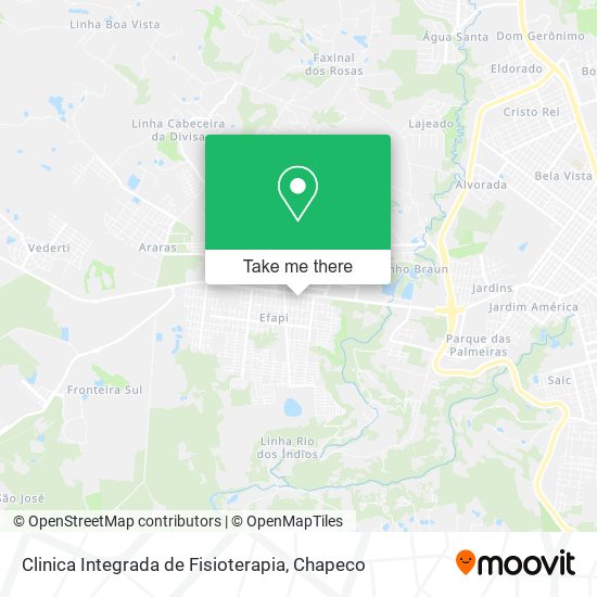 Clinica Integrada de Fisioterapia map