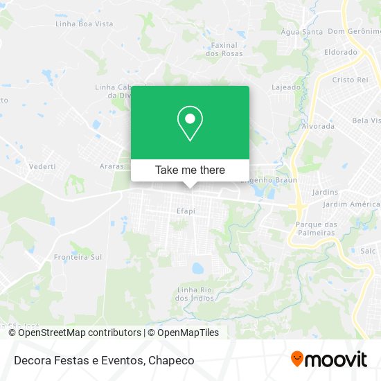 Decora Festas e Eventos map