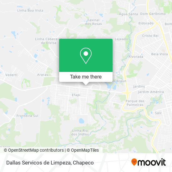 Dallas Servicos de Limpeza map