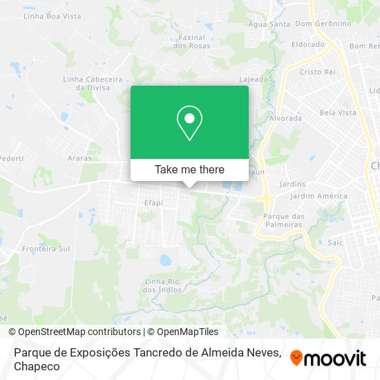 Parque de Exposições Tancredo de Almeida Neves map