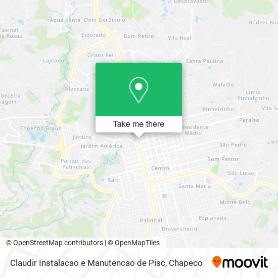 Mapa Claudir Instalacao e Manutencao de Pisc