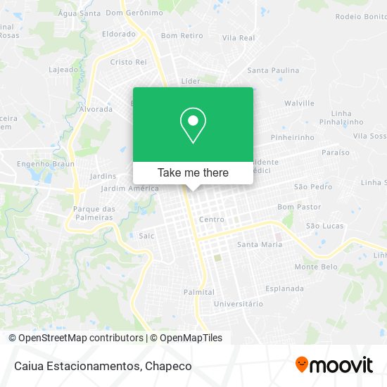 Caiua Estacionamentos map