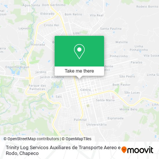 Trinity Log Servicos Auxiliares de Transporte Aereo e Rodo map