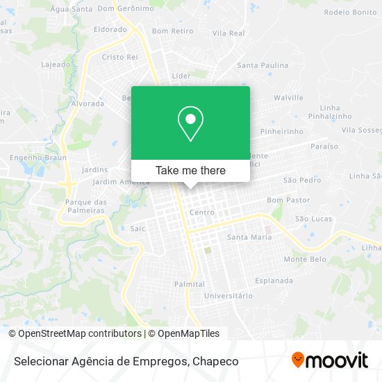 Selecionar Agência de Empregos map