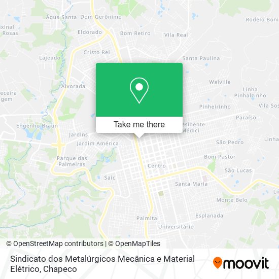 Sindicato dos Metalúrgicos Mecânica e Material Elétrico map