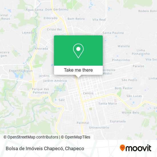 Bolsa de Imóveis Chapecó map