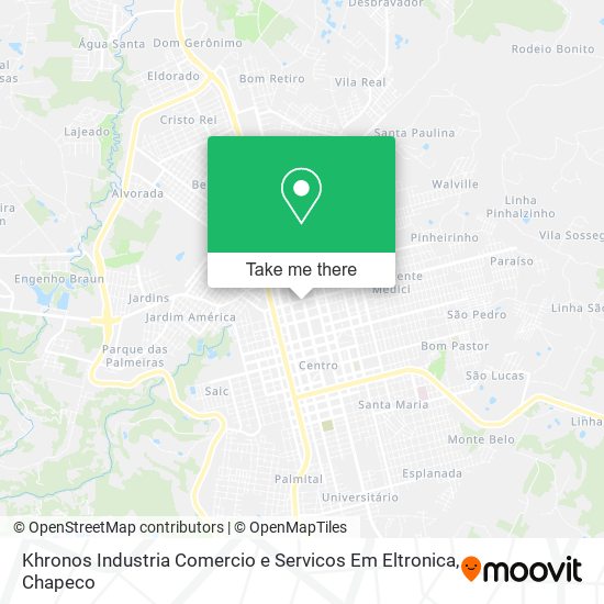 Khronos Industria Comercio e Servicos Em Eltronica map