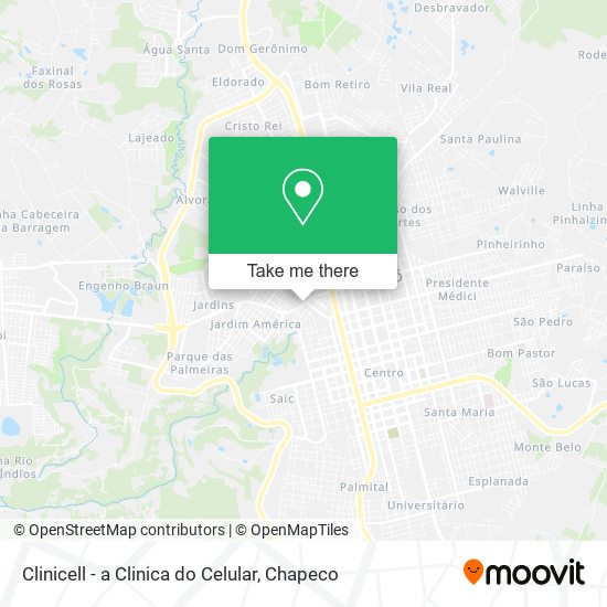 Mapa Clinicell - a Clinica do Celular