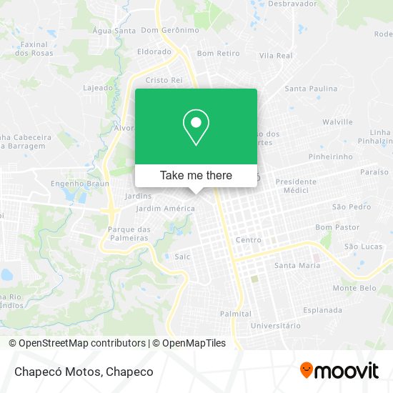 Chapecó Motos map