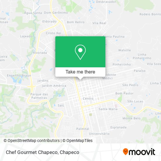 Mapa Chef Gourmet Chapeco