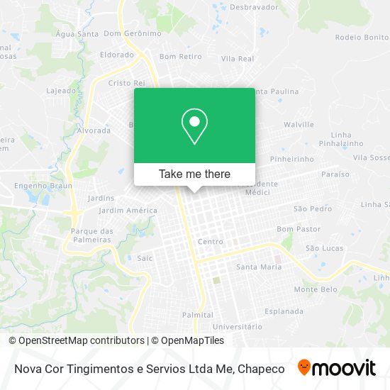 Nova Cor Tingimentos e Servios Ltda Me map