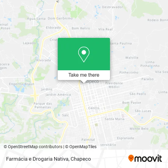 Farmácia e Drogaria Nativa map