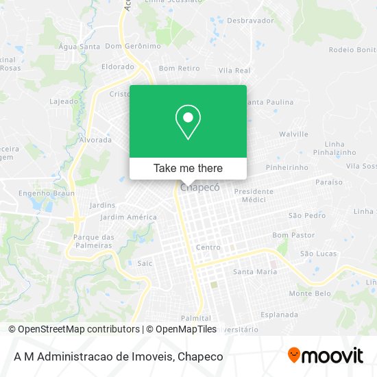 Mapa A M Administracao de Imoveis