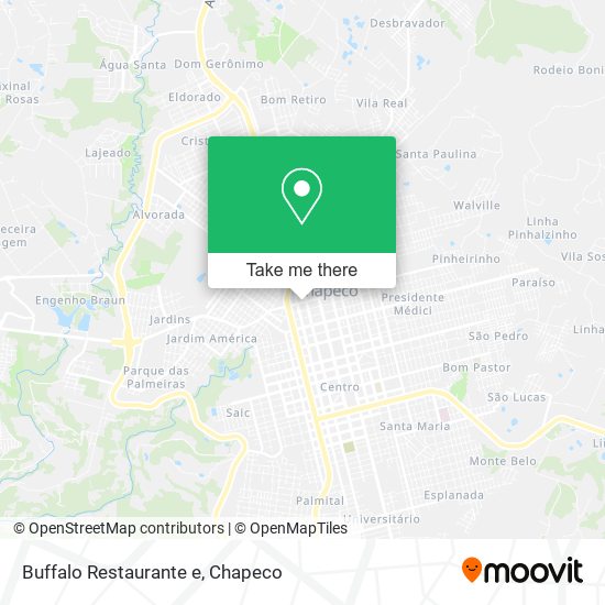 Buffalo Restaurante e map