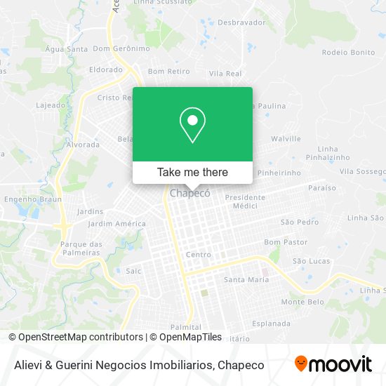 Mapa Alievi & Guerini Negocios Imobiliarios