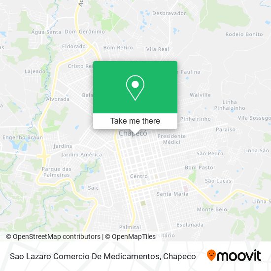 Sao Lazaro Comercio De Medicamentos map