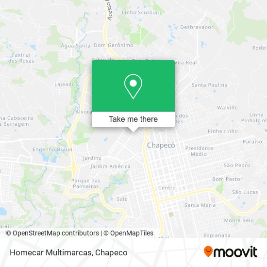 Homecar Multimarcas map