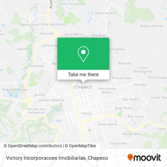 Victory Incorporacoes Imobiliarias map