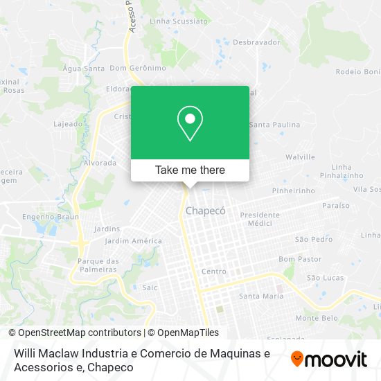 Willi Maclaw Industria e Comercio de Maquinas e Acessorios e map