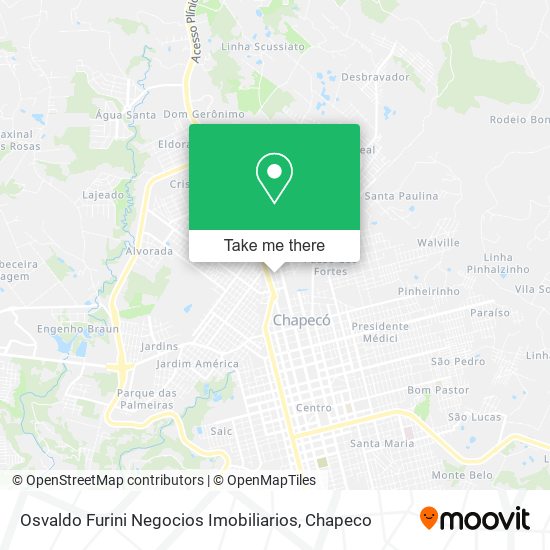 Osvaldo Furini Negocios Imobiliarios map