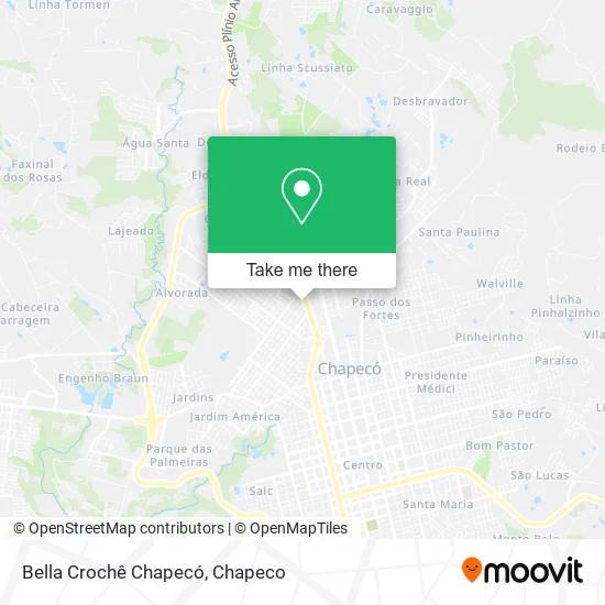 Bella Crochê Chapecó map