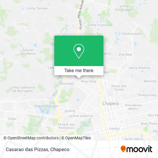 Casarao das Pizzas map