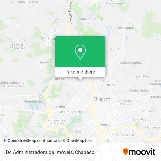 Mapa Dc Administradora de Imoveis