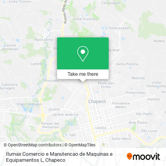 Ilumax Comercio e Manutencao de Maquinas e Equipamentos L map