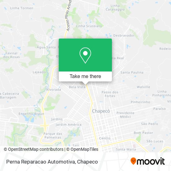 Perna Reparacao Automotiva map